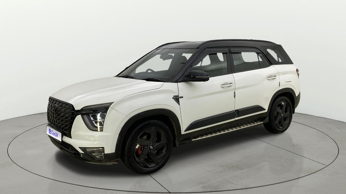 2023 Hyundai ALCAZAR  Signature (O) AE 7Str Diesel AT, Diesel, Automatic, 74,379 km, Left Front Diagonal
