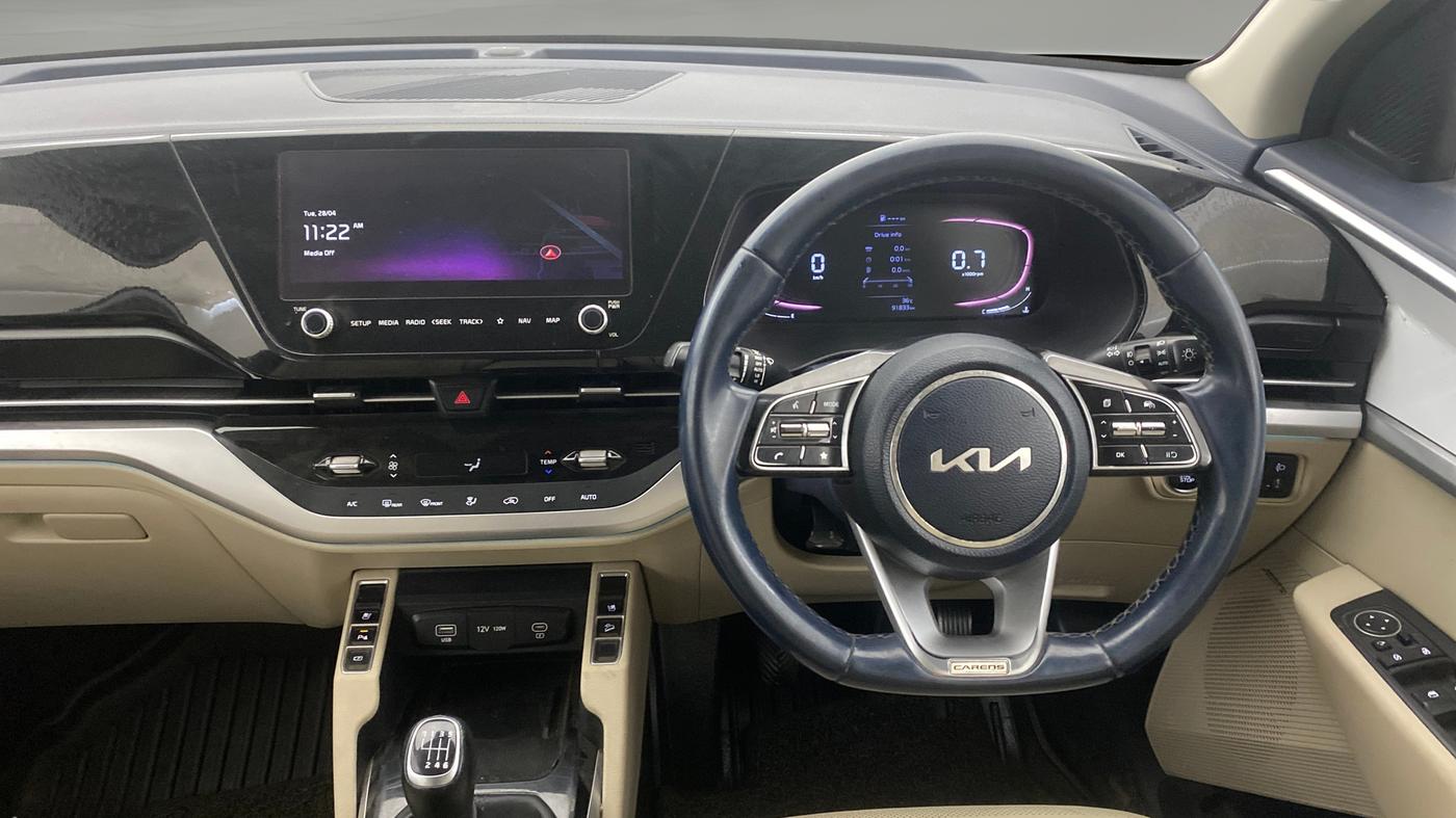 2022 KIA CARENS LUXURY PLUS 1.5 DIESEL 7 STR, Diesel, Manual, 91,907 km, Steering Wheel Close Up