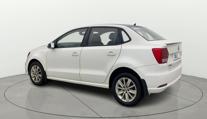 2017 Volkswagen Ameo HIGHLINE PLUS 1.5L AT 16 ALLOY, Diesel, Automatic, 1,37,489 km, Left Back Diagonal