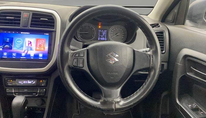 2020 Maruti Vitara Brezza VXI AT SHVS, Petrol, Automatic, 60,281 km, Steering Wheel Close Up