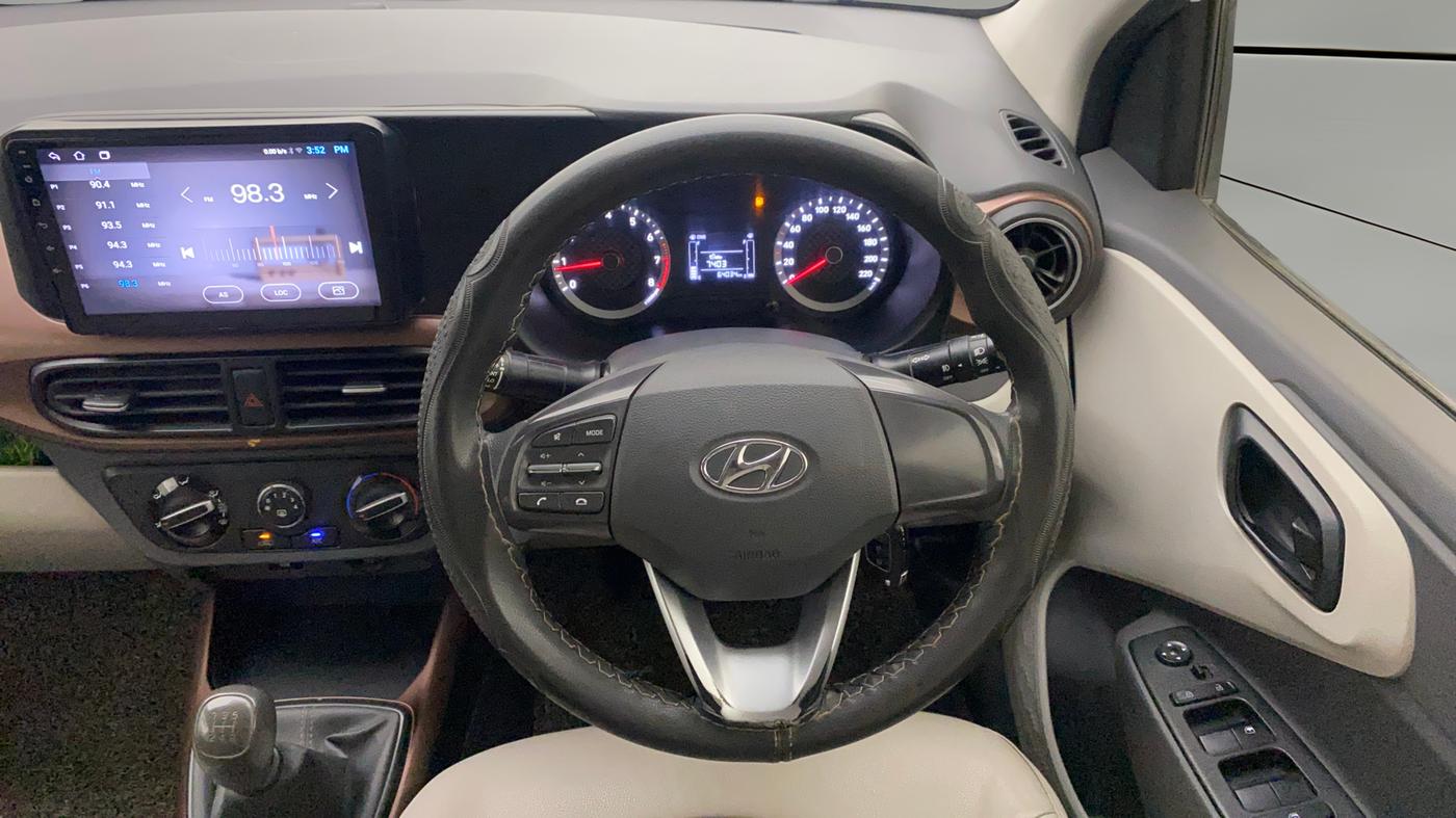 2022 Hyundai AURA S 1.2 CNG, CNG, Manual, 64,059 km, Steering Wheel Close Up