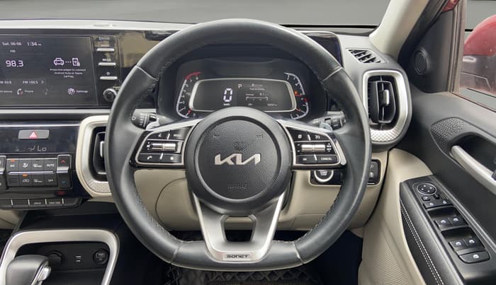 2023 KIA SONET HTX 1.0 DCT, Petrol, Automatic, 59,238 km, Steering Wheel Close Up