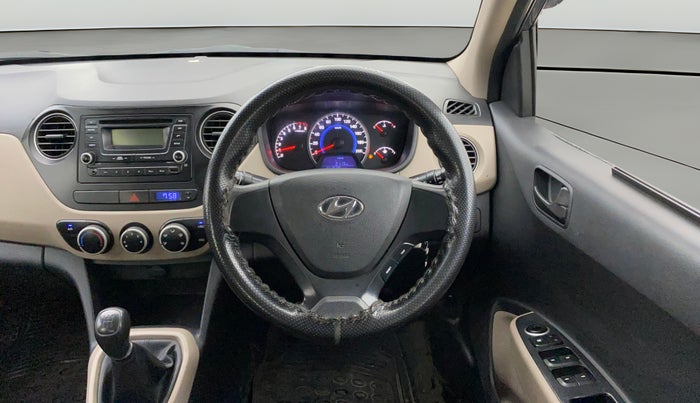 2016 Hyundai Grand i10 MAGNA 1.2 KAPPA VTVT, CNG, Manual, 1,41,978 km, Steering Wheel Close Up