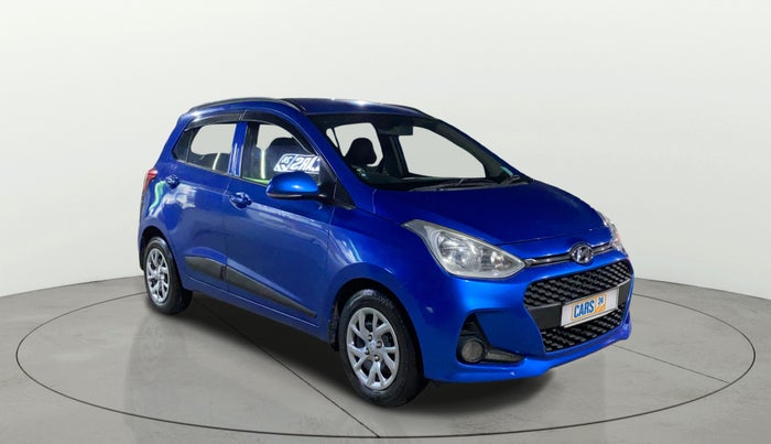 2017 Hyundai Grand i10 SPORTZ (O) 1.2 KAPPA VTVT, Petrol, Manual, 38,898 km, Right Front Diagonal