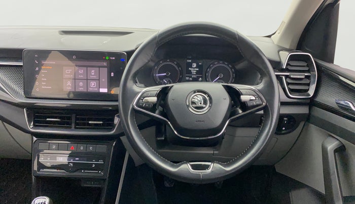 2022 Skoda KUSHAQ STYLE 1.0L TSI MT, Petrol, Manual, 53,934 km, Steering Wheel Close Up