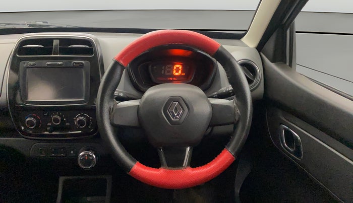 2018 Renault Kwid RXT 1.0 AMT, Petrol, Automatic, 17,010 km, Steering Wheel Close Up