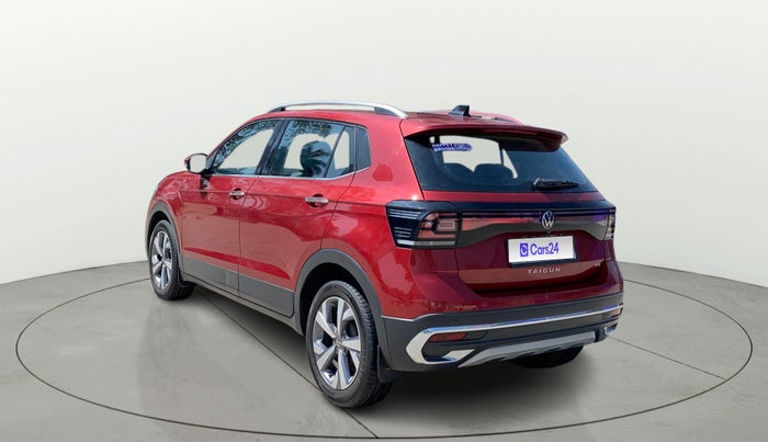 2022 Volkswagen TAIGUN TOPLINE 1.0 TSI AT, Petrol, Automatic, 24,835 km, Left Back Diagonal