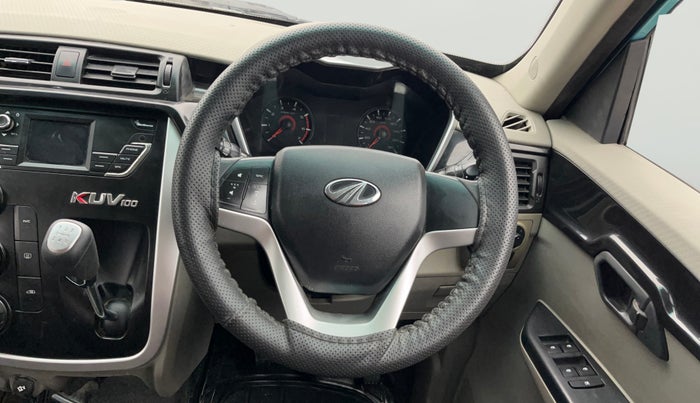 2015 Mahindra Kuv100 K8 5 STR, Petrol, Manual, 37,128 km, Steering Wheel Close Up