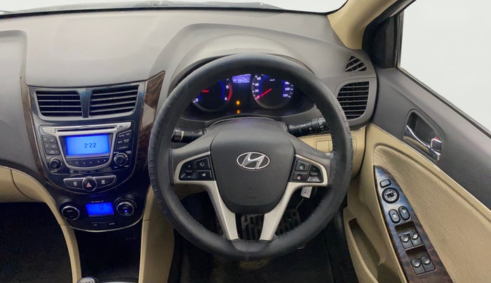 2014 Hyundai Verna FLUIDIC 1.4 CRDI CX, Diesel, Manual, 98,279 km, Steering Wheel Close Up