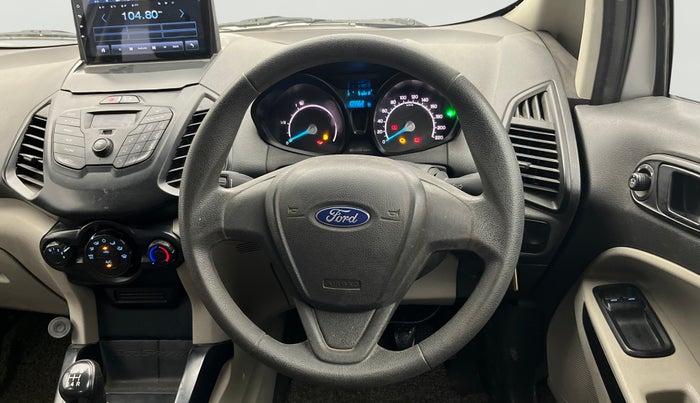 2017 Ford Ecosport AMBIENTE 1.5L PETROL, CNG, Manual, 1,05,543 km, Steering Wheel Close Up