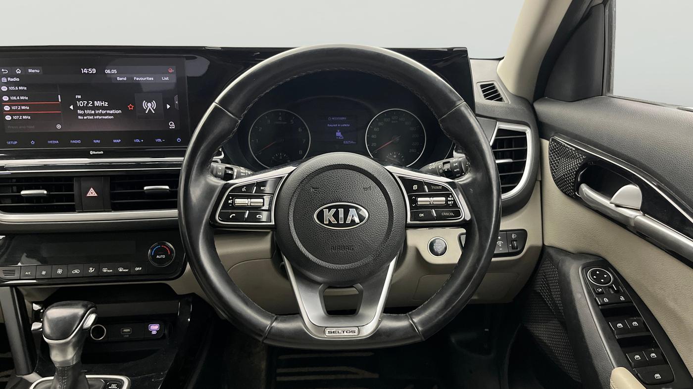 2019 KIA SELTOS HTX IVT 1.5 PETROL, Petrol, Automatic, 63,207 km, Steering Wheel Close Up