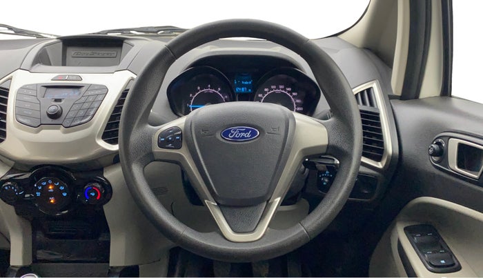 2015 Ford Ecosport TREND 1.5L PETROL, Petrol, Manual, 1,24,187 km, Steering Wheel Close Up