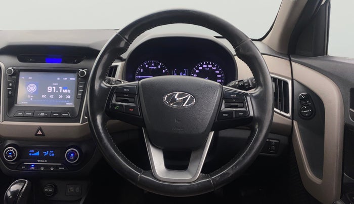 2017 Hyundai Creta SX PLUS AT 1.6 PETROL, Petrol, Automatic, 1,11,538 km, Steering Wheel Close Up