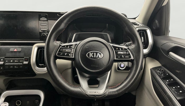 2020 KIA SONET HTX 1.0 IMT, Petrol, Manual, 77,635 km, Steering Wheel Close Up