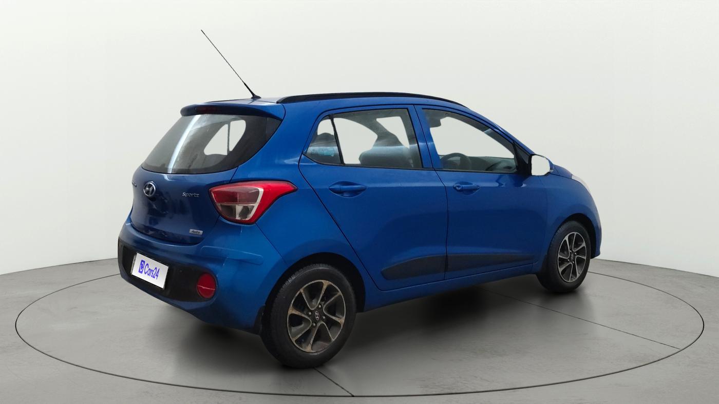 2017 Hyundai Grand i10 SPORTZ (O) AT 1.2 KAPPA VTVT, Petrol, Automatic, 75,859 km, Right Back Diagonal