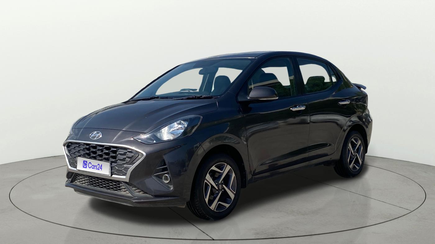2022 Hyundai AURA SX 1.2 CNG, CNG, Manual, 49,646 km, Left Front Diagonal