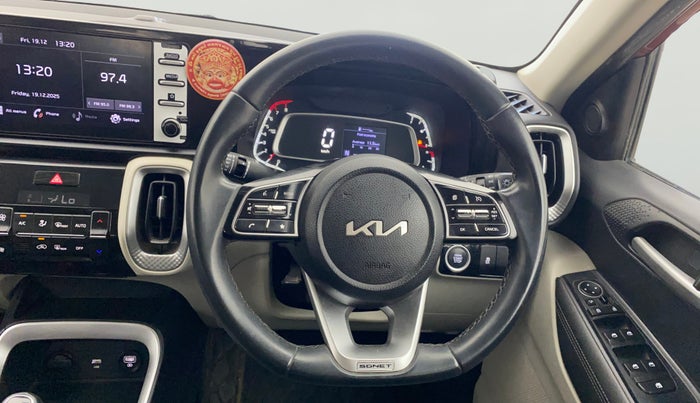 2021 KIA SONET HTX 1.0 IMT, Petrol, Manual, 61,182 km, Steering Wheel Close Up