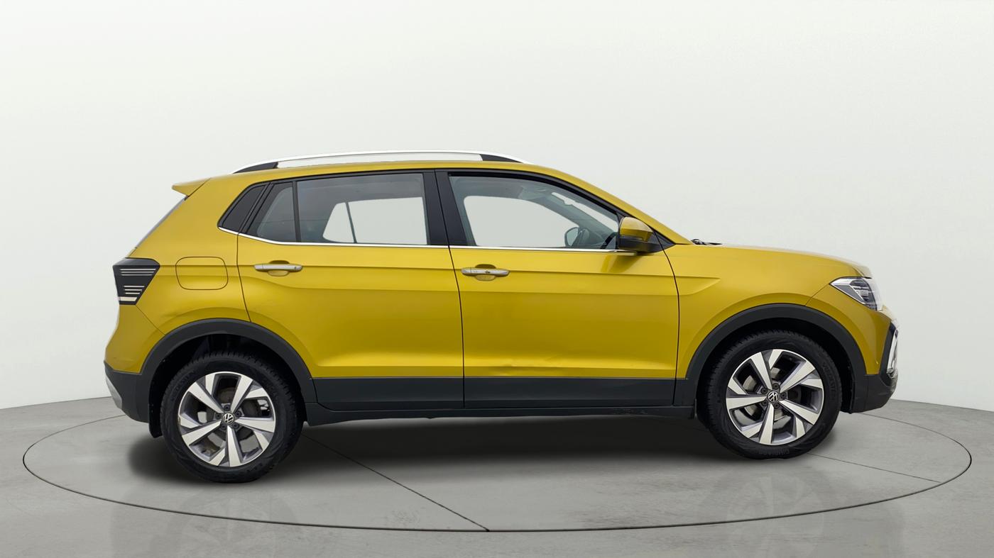 2023 Volkswagen TAIGUN TOPLINE 1.0 TSI AT, Petrol, Automatic, 34,848 km, Right Side View