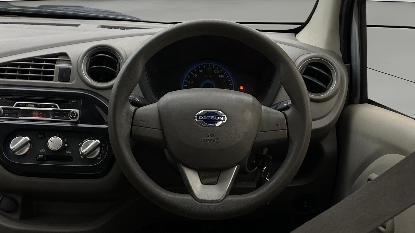2016 Datsun Redi Go S, Petrol, Manual, 72,632 km, Steering Wheel Close Up