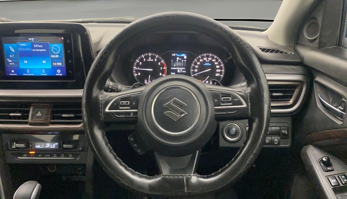2022 Maruti BREZZA ZXI AT SMART HYBRID, Petrol, Automatic, 35,864 km, Steering Wheel Close Up