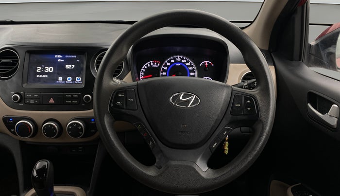 2017 Hyundai Grand i10 SPORTZ (O) AT 1.2 KAPPA VTVT, Petrol, Automatic, 45,928 km, Steering Wheel Close Up