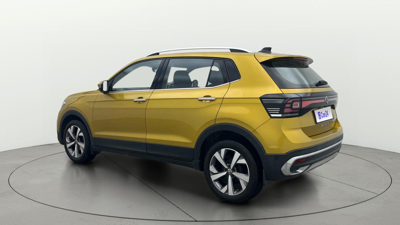 2022 Volkswagen TAIGUN TOPLINE 1.0 TSI AT, Petrol, Automatic, 27,592 km, Left Back Diagonal
