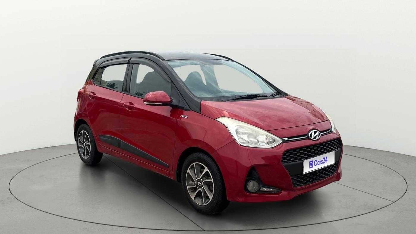 2019 Hyundai Grand i10 SPORTZ AT 1.2 KAPPA VTVT, Petrol, Automatic, 45,315 km, Right Front Diagonal