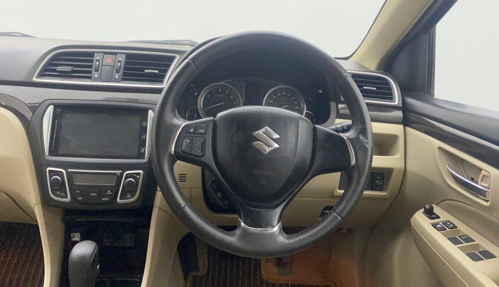 2017 Maruti Ciaz ALPHA  AT 1.4  PETROL, Petrol, Automatic, 17,891 km, Steering Wheel Close Up