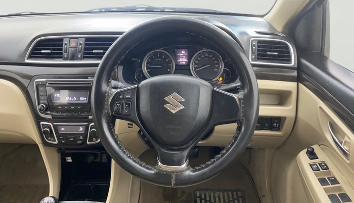 2015 Maruti Ciaz ZXI, Petrol, Manual, 93,649 km, Steering Wheel Close Up