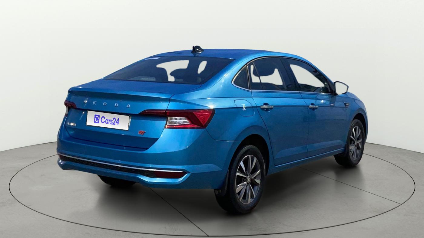 2022 Skoda SLAVIA STYLE 1.5L TSI DSG, Petrol, Automatic, 69,671 km, Right Back Diagonal