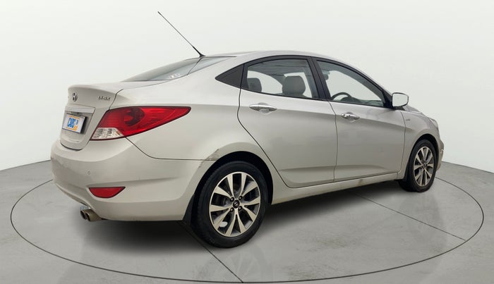 2013 Hyundai Verna FLUIDIC 1.6 VTVT SX OPT AT, Petrol, Automatic, 87,219 km, Right Back Diagonal