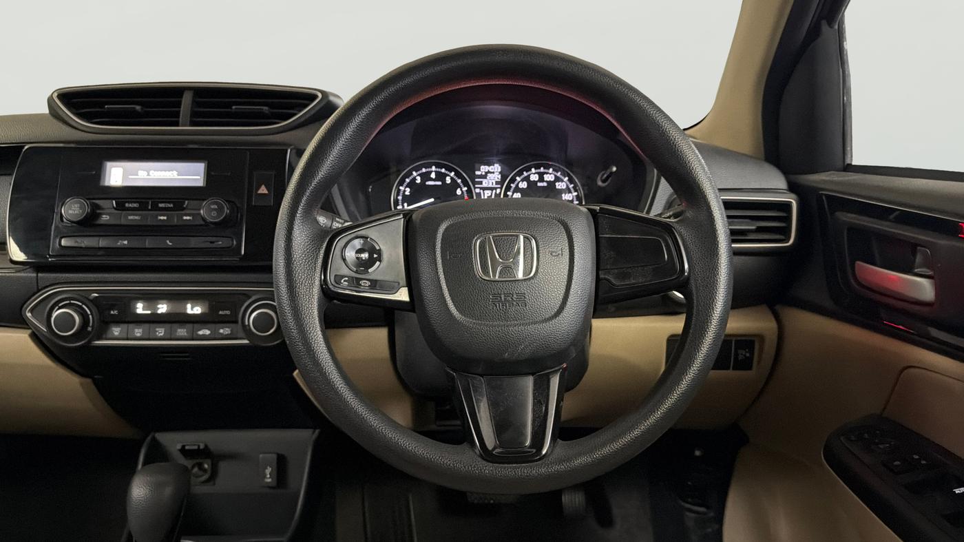 2020 Honda Amaze 1.2L I-VTEC V CVT, Petrol, Automatic, 34,024 km, Steering Wheel Close Up