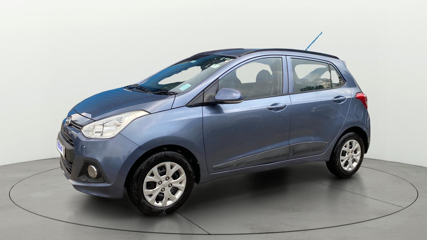 2015 Hyundai Grand i10 SPORTZ 1.2 KAPPA VTVT, Petrol, Manual, 56,278 km, Left Front Diagonal
