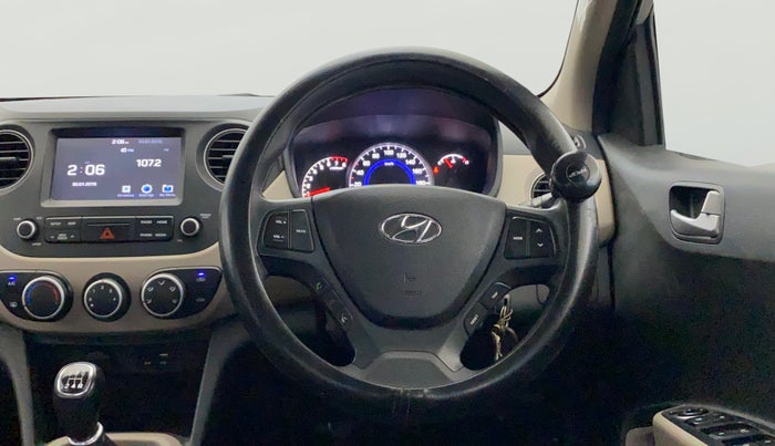 2018 Hyundai Grand i10 SPORTZ 1.2 KAPPA VTVT, CNG, Manual, 34,912 km, Steering Wheel Close Up