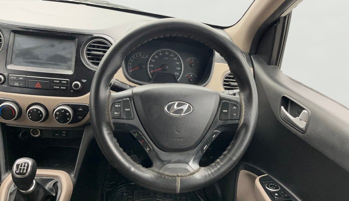 2018 Hyundai Grand i10 SPORTZ (O) 1.2 KAPPA VTVT, Petrol, Manual, 45,578 km, Steering Wheel Close Up