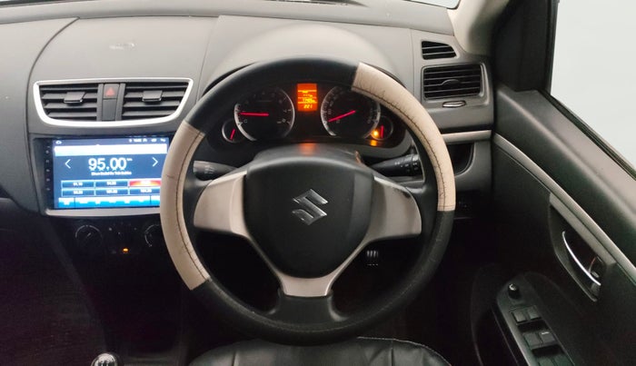 2014 Maruti Swift VXI, Petrol, Manual, 77,393 km, Steering Wheel Close Up