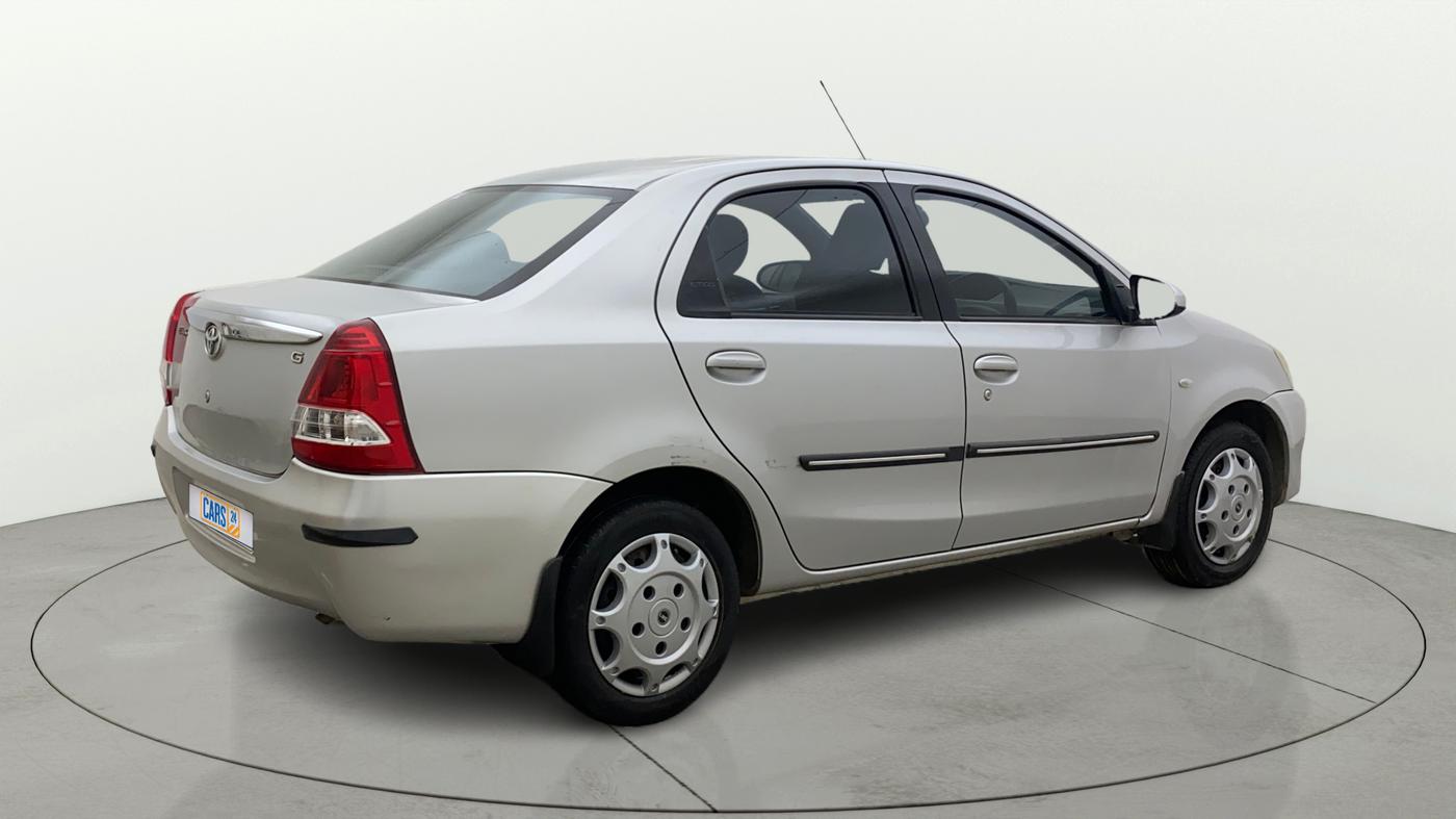 2013 Toyota Etios G, Petrol, Manual, 1,29,839 km, Right Back Diagonal
