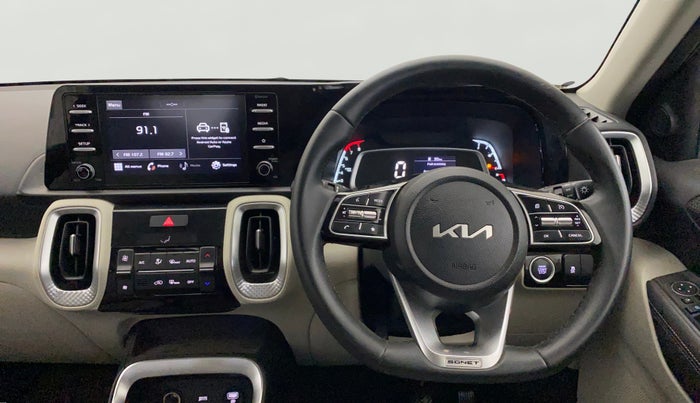2021 KIA SONET HTX 1.0 IMT, Petrol, Manual, 38,938 km, Steering Wheel Close Up