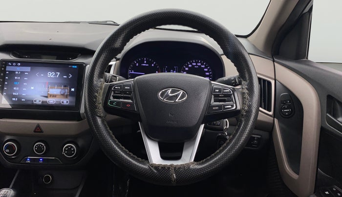2018 Hyundai Creta E PLUS 1.4 DIESEL, Diesel, Manual, 1,22,245 km, Steering Wheel Close Up