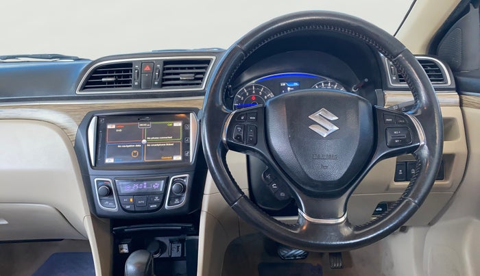 2018 Maruti Ciaz ALPHA  AT 1.5 SHVS PETROL, Petrol, Automatic, 55,077 km, Steering Wheel Close Up