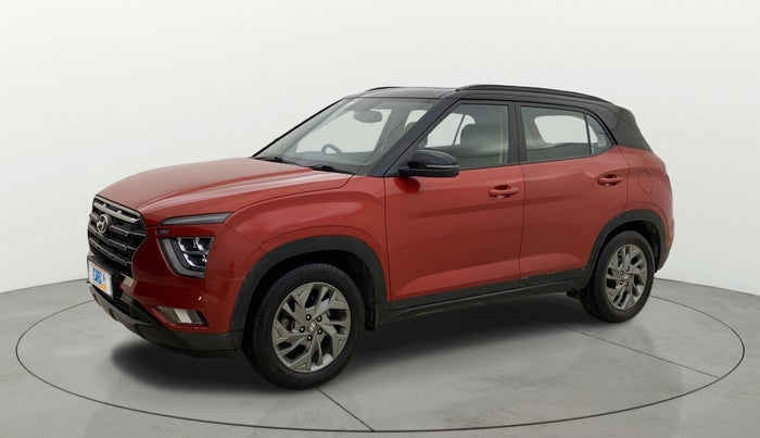 2020 Hyundai Creta SX (O) 1.4 TURBO DCT DUAL TONE, Petrol, Automatic, 65,875 km, Left Front Diagonal