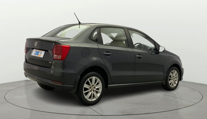 2016 Volkswagen Ameo HIGHLINE PLUS 1.5L AT 16 ALLOY, Diesel, Automatic, 1,07,334 km, Right Back Diagonal