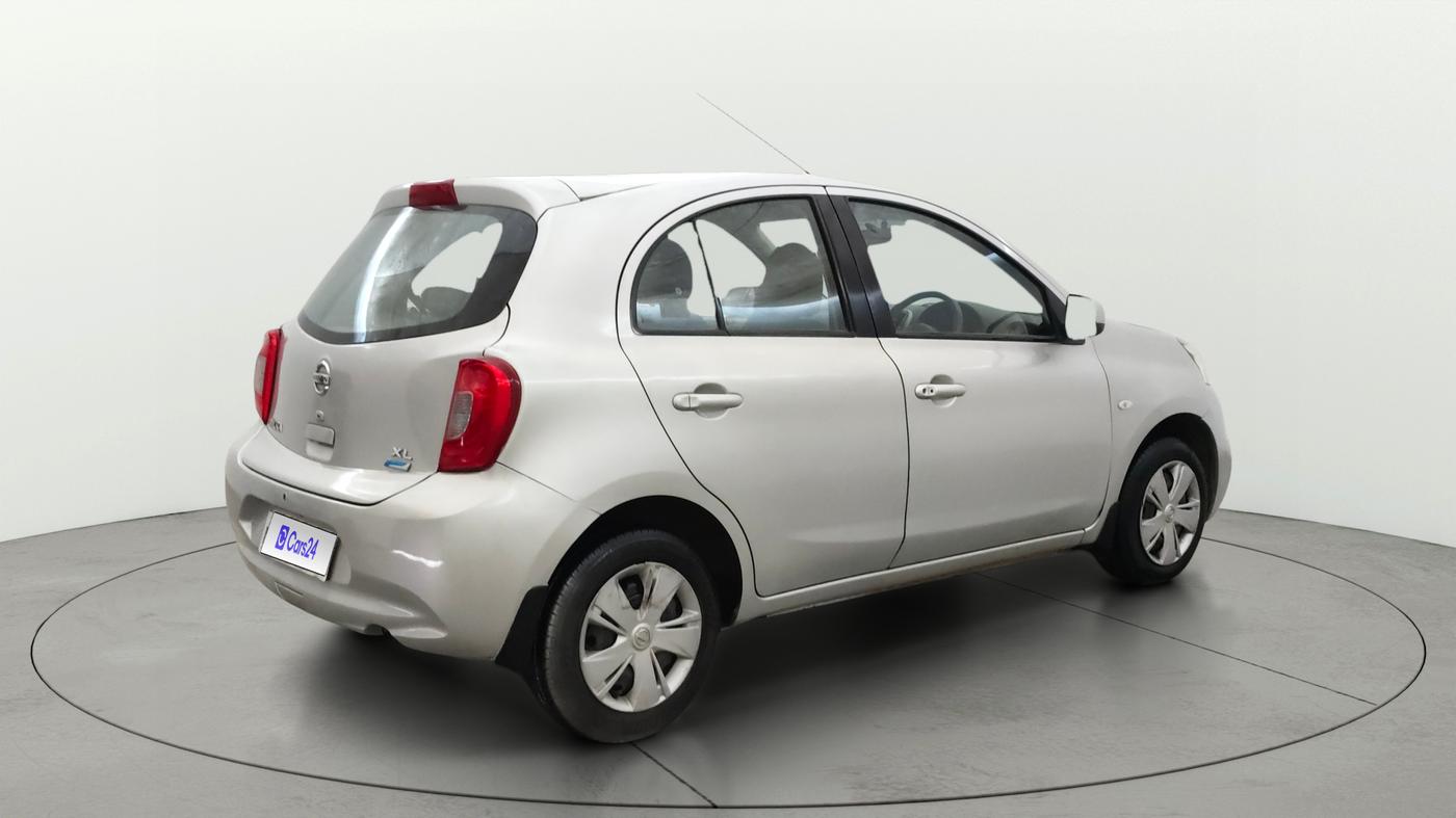 2013 Nissan Micra XL PETROL, Petrol, Manual, 1,00,152 km, Right Back Diagonal