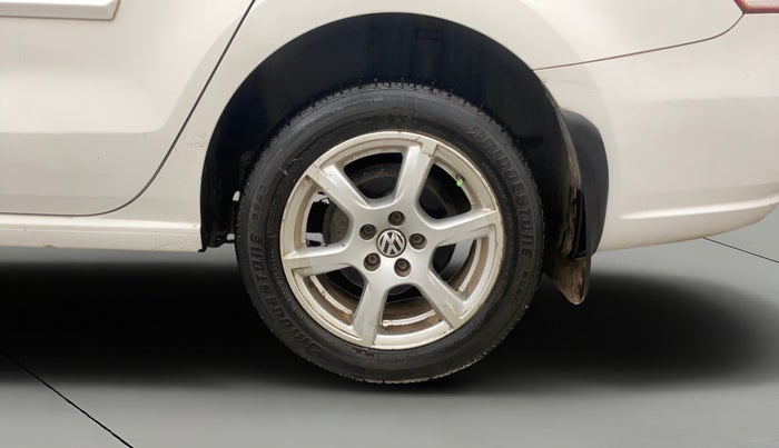 2012 Volkswagen Vento HIGHLINE PETROL AT, Petrol, Automatic, 1,12,420 km, Left Rear Wheel