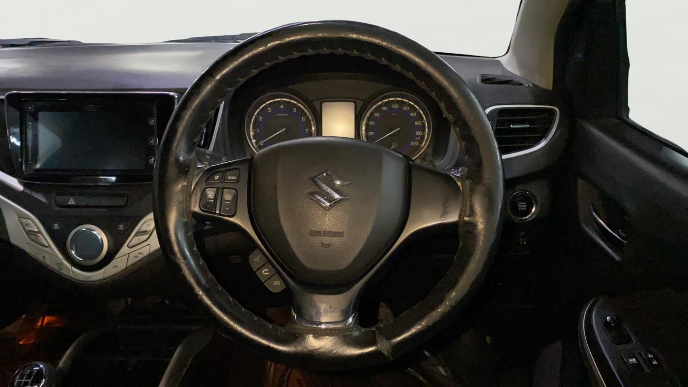 2017 Maruti Baleno ALPHA PETROL 1.2, Petrol, Manual, 87,800 km, Steering Wheel Close Up