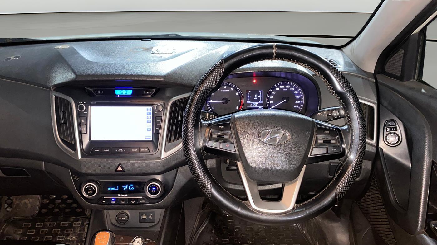 2017 Hyundai Creta SX PLUS 1.6 PETROL DUAL TONE, Petrol, Manual, 99,506 km, Steering Wheel Close Up