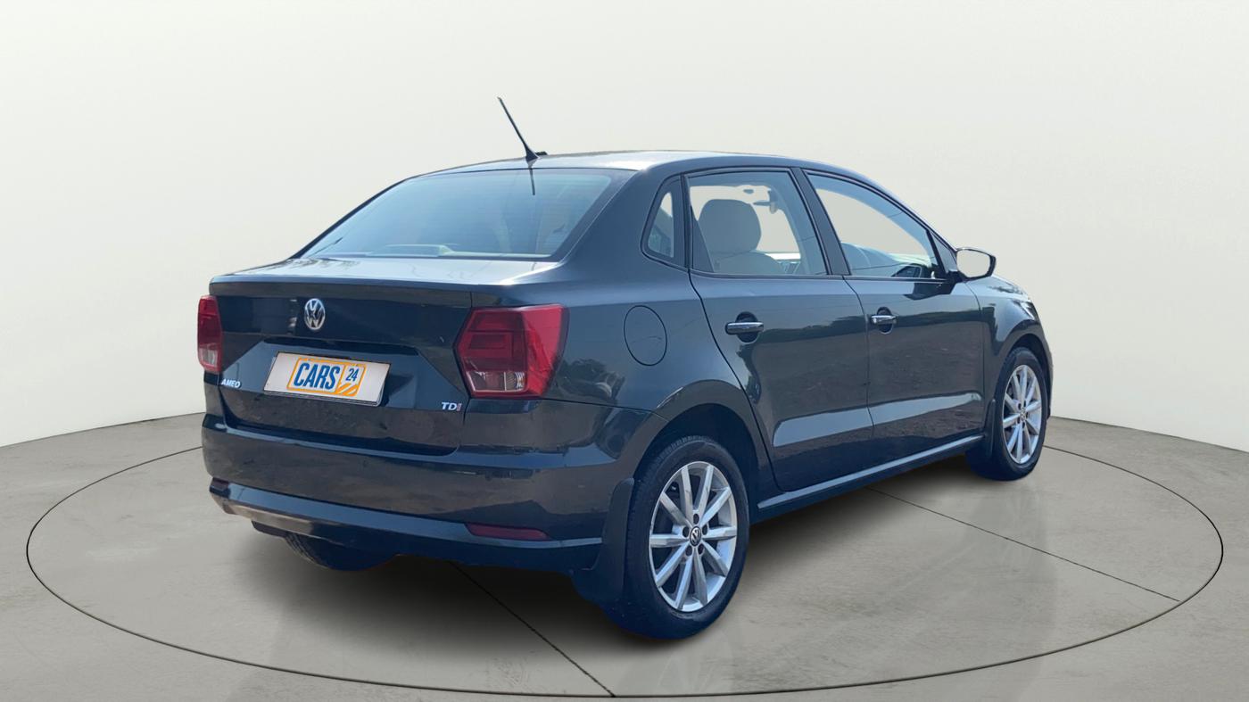 2018 Volkswagen Ameo HIGHLINE PLUS 1.5L AT 16 ALLOY, Diesel, Automatic, 87,218 km, Right Back Diagonal