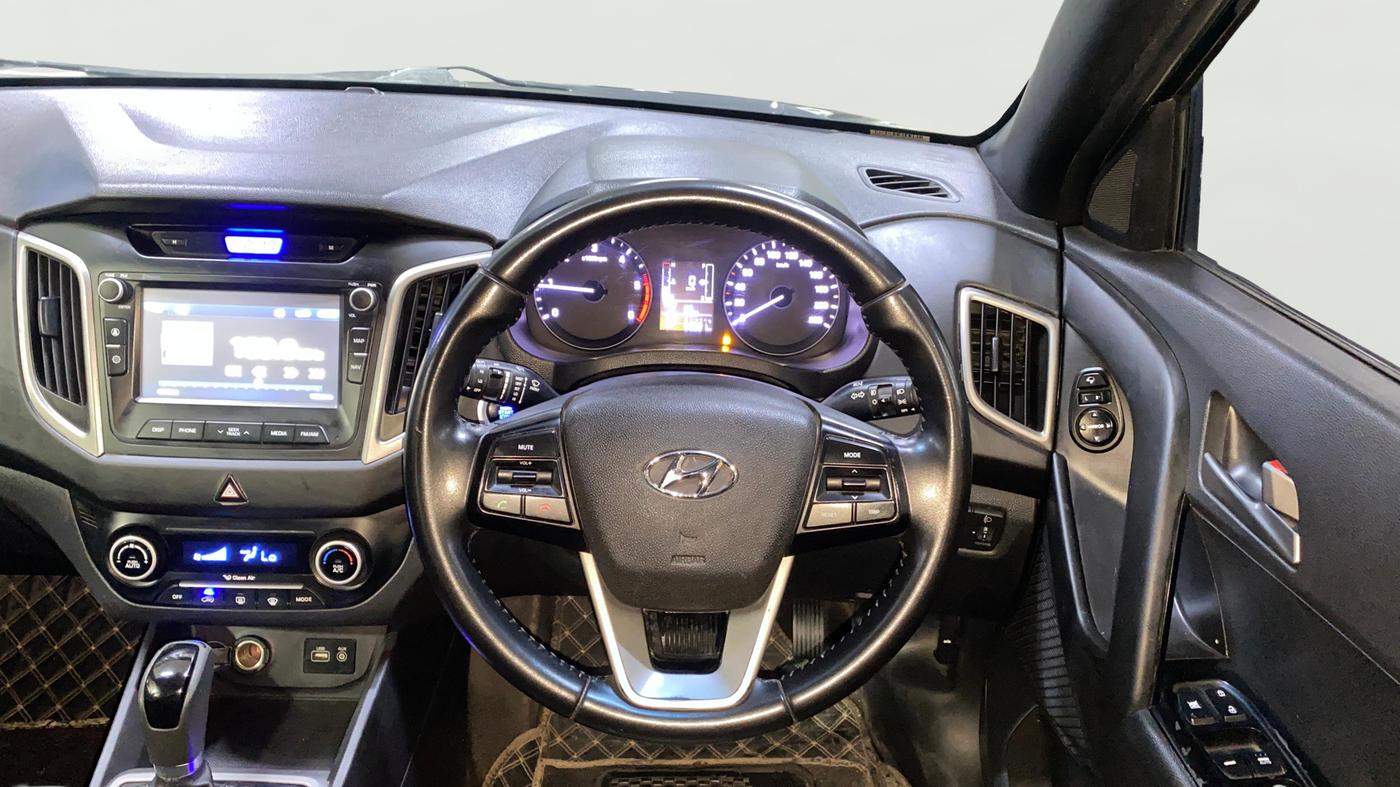 2016 Hyundai Creta SX PLUS AT 1.6 DIESEL, Diesel, Automatic, 53,029 km, Steering Wheel Close Up