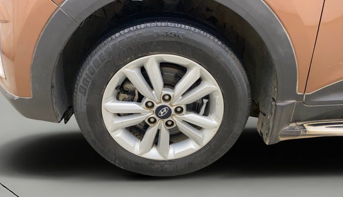 2017 Hyundai Creta S PLUS 1.4 DIESEL, Diesel, Manual, 1,17,398 km, Left Front Wheel