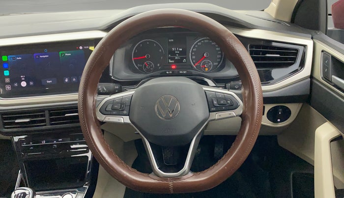 2023 Volkswagen VIRTUS HIGHLINE TSI 1.0 MT, Petrol, Manual, 44,601 km, Steering Wheel Close Up